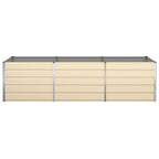 Fioriera Avorio 290 x 100 x 75 cm Acciaio zincato