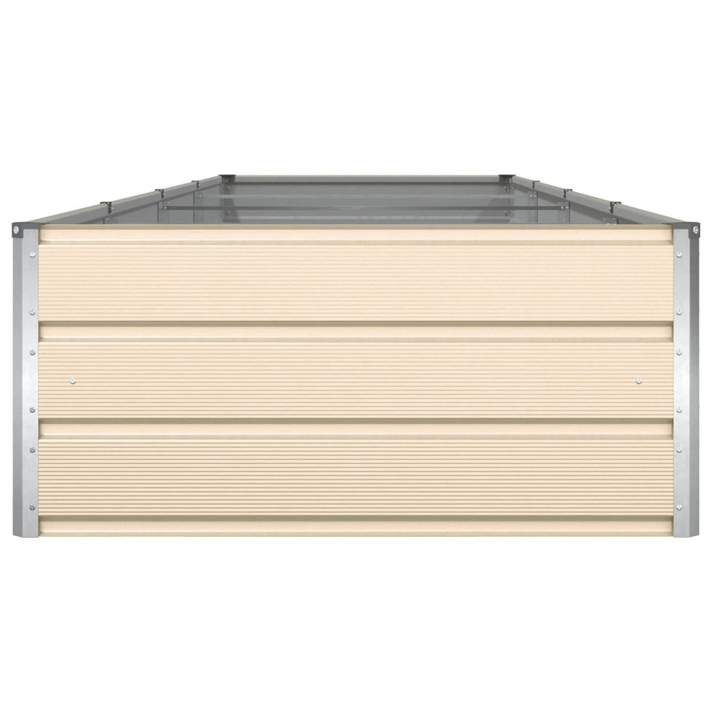 Fioriera Avorio 385 x 100 x 45 cm Acciaio zincato