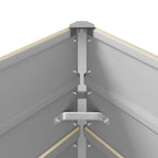 Fioriera Avorio 385 x 100 x 75 cm Acciaio zincato