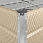 Fioriera Avorio 385 x 100 x 75 cm Acciaio zincato