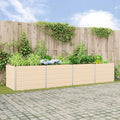 Fioriera Avorio 385 x 100 x 75 cm Acciaio zincato