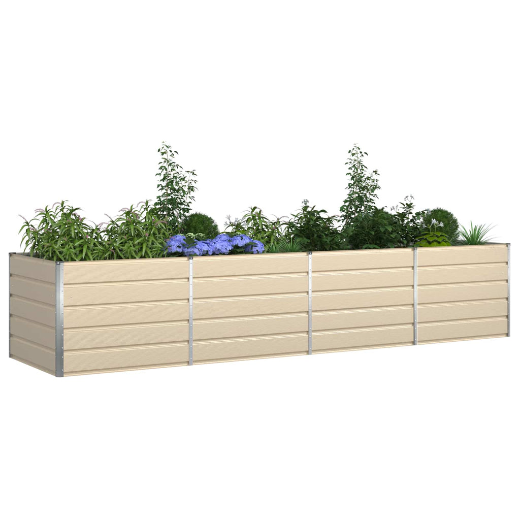 Fioriera Avorio 385 x 100 x 75 cm Acciaio zincato