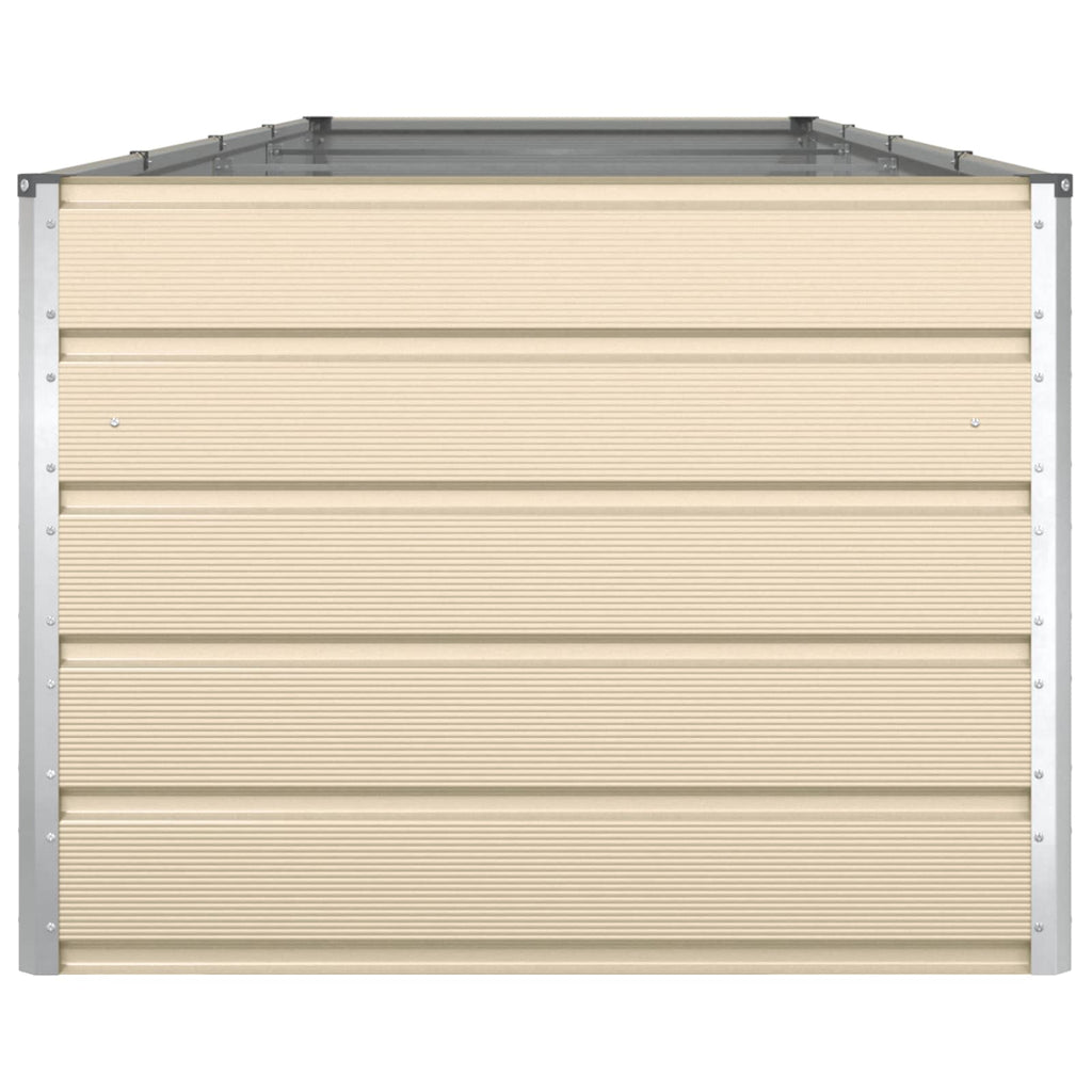 Fioriera Avorio 385 x 100 x 75 cm Acciaio zincato