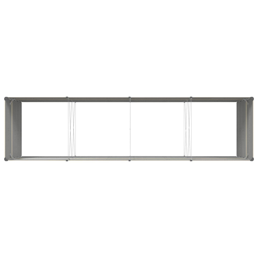 Fioriera Avorio 385 x 100 x 75 cm Acciaio zincato