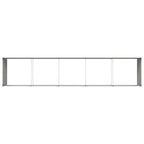 Fioriera Avorio 480 x 100 x 45 cm Acciaio zincato