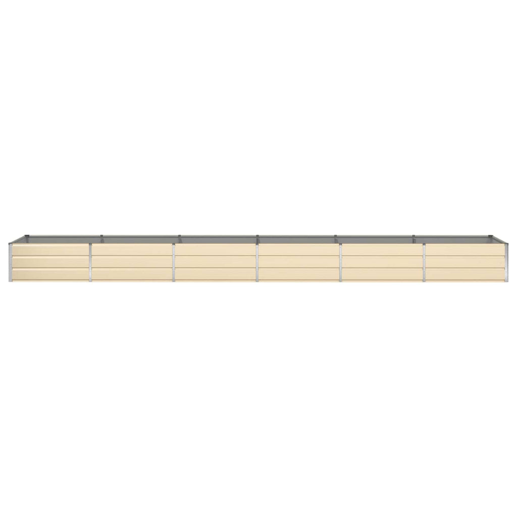 Fioriera Avorio 580 x 100 x 45 cm Acciaio zincato