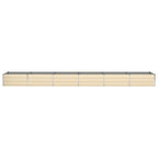 Fioriera Avorio 580 x 100 x 45 cm Acciaio zincato