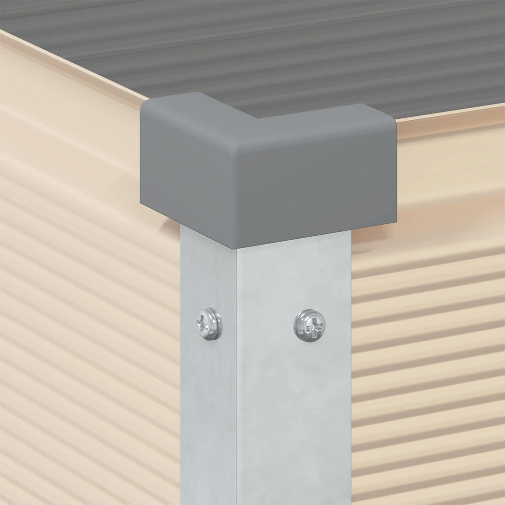 Fioriera Avorio 100 x 45 x 90 cm Acciaio zincato