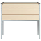 Fioriera Avorio 100 x 45 x 90 cm Acciaio zincato