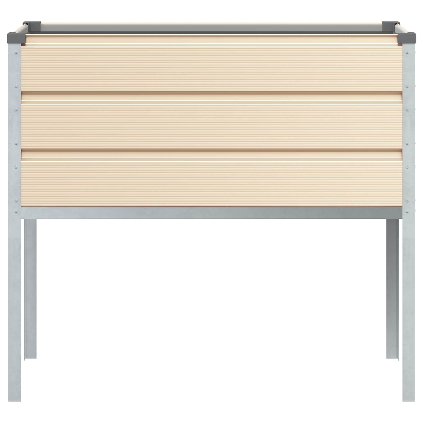 Fioriera Avorio 100 x 45 x 90 cm Acciaio zincato