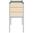 Fioriera Avorio 100 x 45 x 90 cm Acciaio zincato