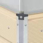 Fioriera Avorio 100 x 100 x 77 cm Acciaio zincato