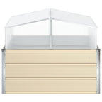 Fioriera Avorio 100 x 100 x 77 cm Acciaio zincato