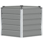 Fioriera Grigio chiaro 129 x 129 x 75 cm Acciaio