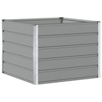 Fioriera Grigio chiaro 100 x 100 x 75 cm Acciaio