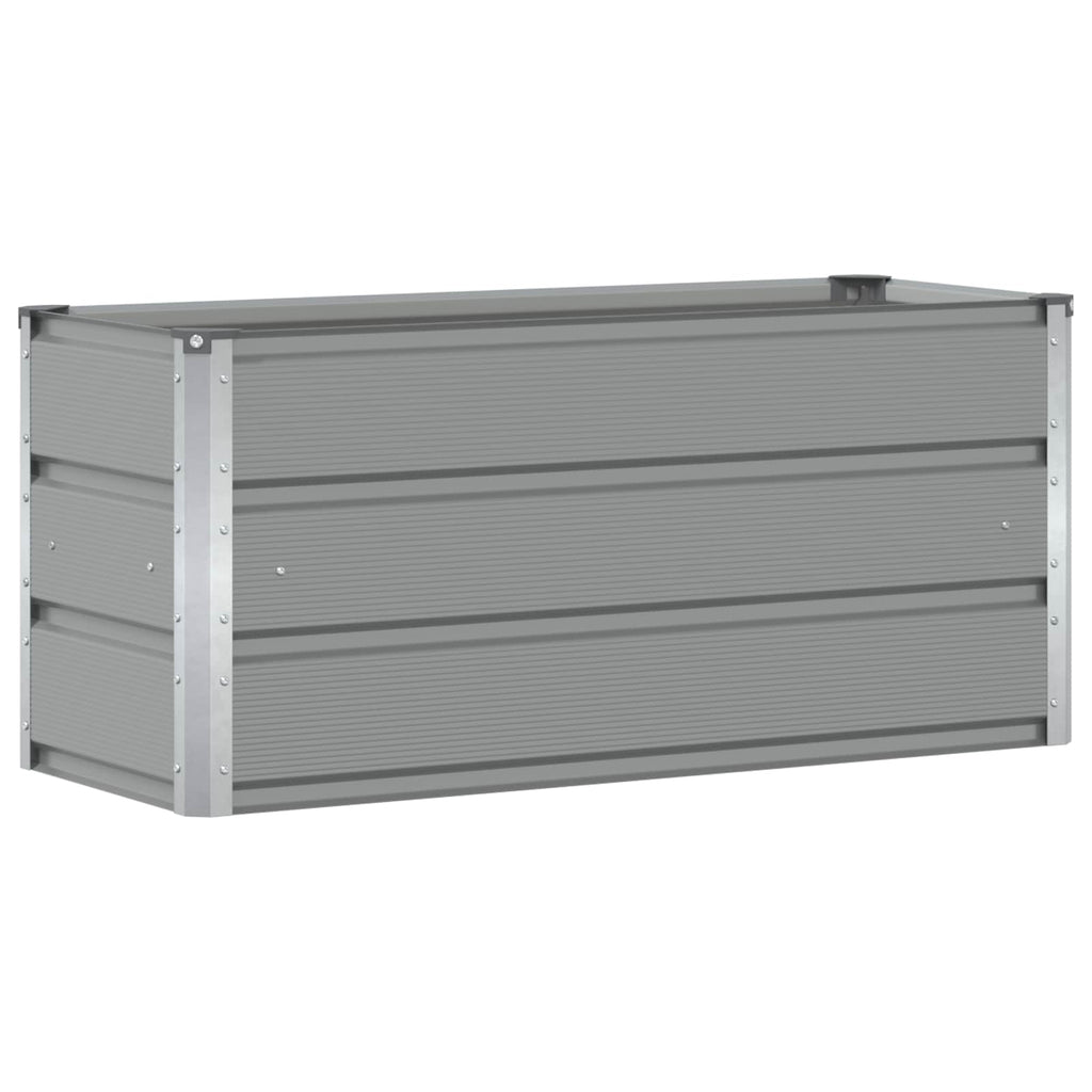 Fioriera Grigio chiaro 100 x 40 x 45 cm Acciaio
