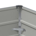 Fioriera Grigio chiaro 100 x 40 x 75 cm Acciaio