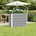 Fioriera Grigio chiaro 100 x 40 x 75 cm Acciaio