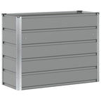 Fioriera Grigio chiaro 100 x 40 x 75 cm Acciaio