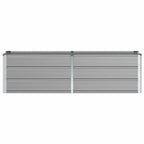 Fioriera Grigio chiaro 160 x 40 x 45 cm Acciaio