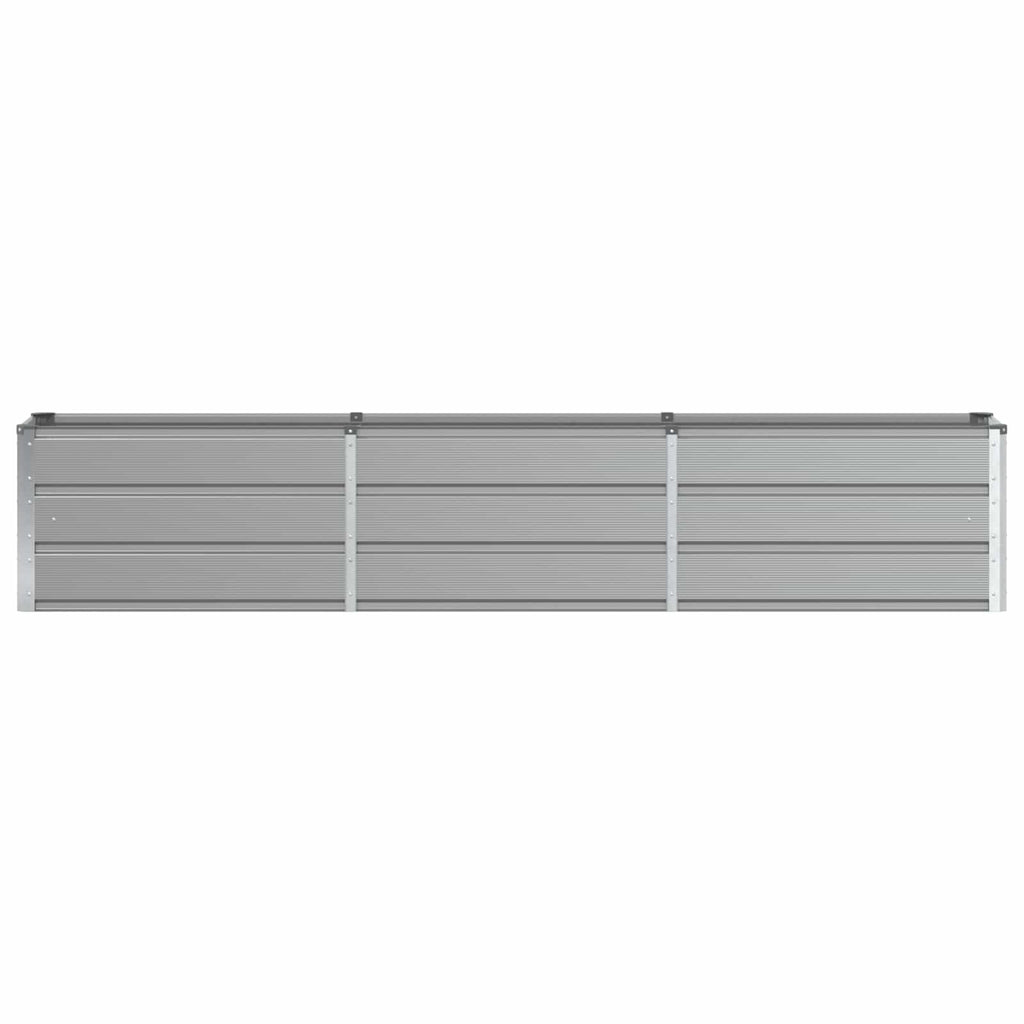 Fioriera Grigio chiaro 240 x 40 x 45 cm Acciaio