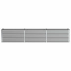 Fioriera Grigio chiaro 240 x 40 x 45 cm Acciaio