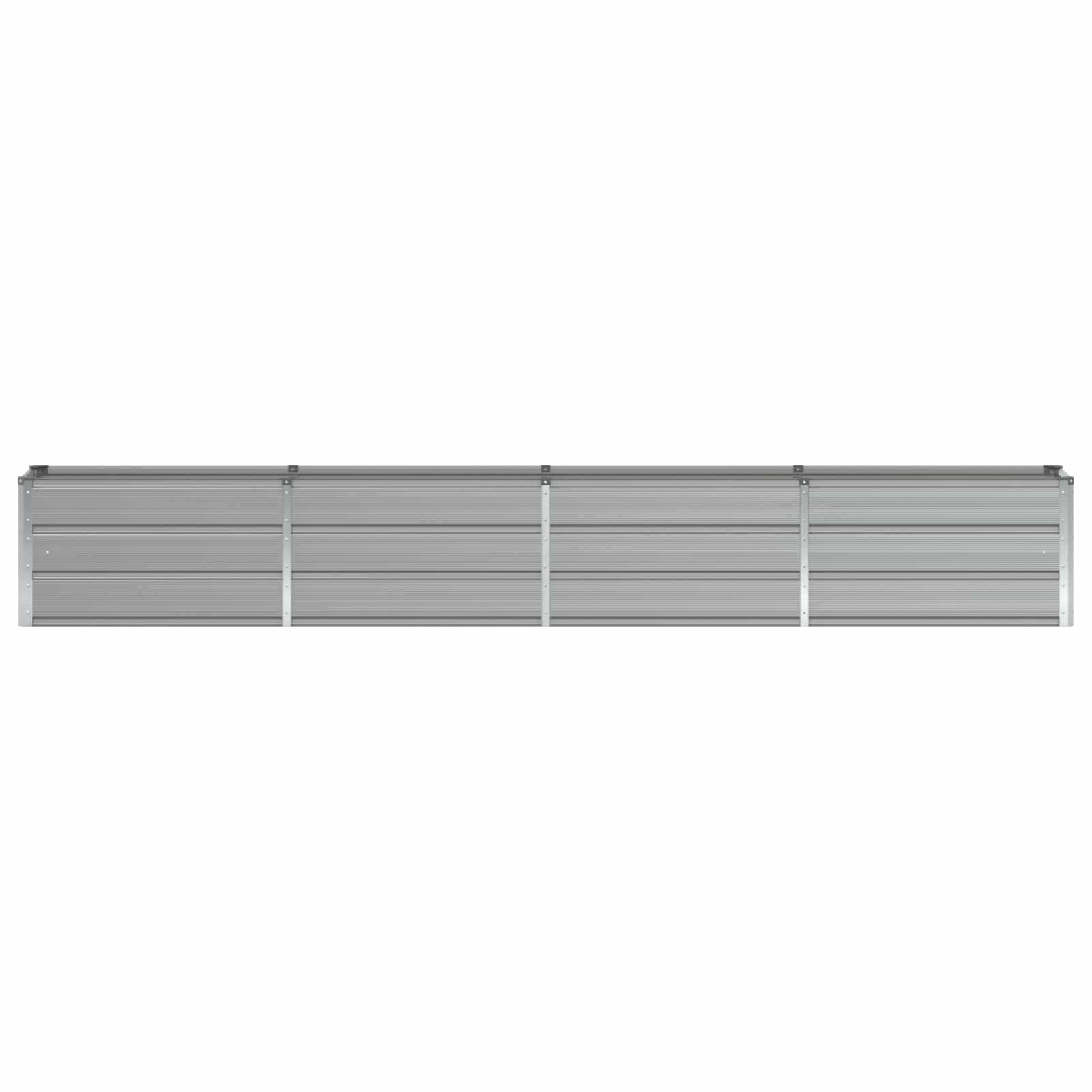 Fioriera Grigio chiaro 320 x 40 x 45 cm Acciaio