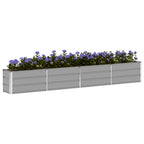 Fioriera Grigio chiaro 320 x 40 x 45 cm Acciaio