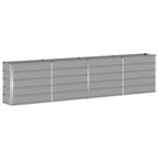 Fioriera Grigio chiaro 320 x 40 x 75 cm Acciaio