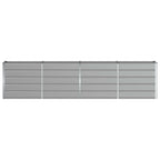 Fioriera Grigio chiaro 320 x 40 x 75 cm Acciaio