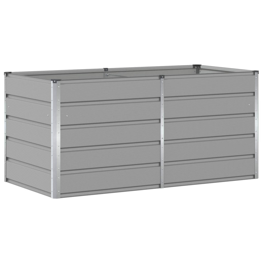 Fioriera Grigio chiaro 160 x 80 x 75 cm Acciaio