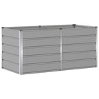 Fioriera Grigio chiaro 160 x 80 x 75 cm Acciaio
