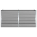Fioriera Grigio chiaro 160 x 80 x 75 cm Acciaio