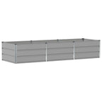 Fioriera Grigio chiaro 240 x 80 x 45 cm Acciaio
