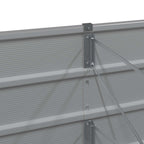Fioriera Grigio chiaro 320 x 80 x 75 cm Acciaio
