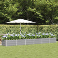 Fioriera Grigio chiaro 480 x 80 x 45 cm Acciaio
