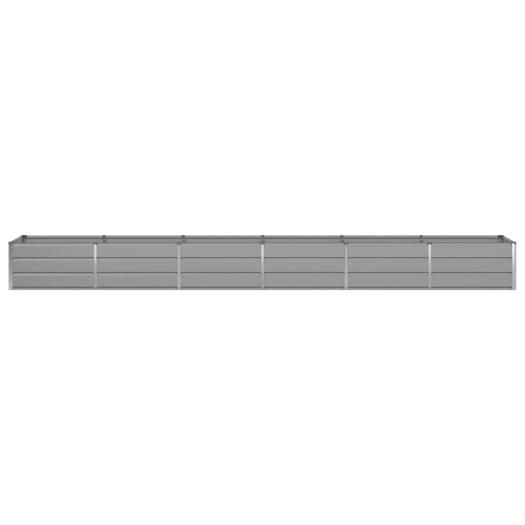 Fioriera Grigio chiaro 480 x 80 x 45 cm Acciaio