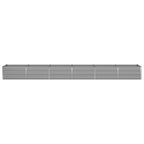 Fioriera Grigio chiaro 480 x 80 x 45 cm Acciaio