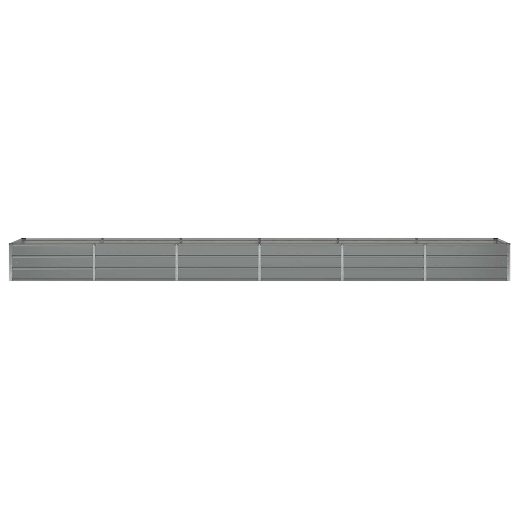 Fioriera Grigio chiaro 600 x 80 x 45 cm Acciaio