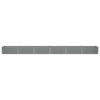 Fioriera Grigio chiaro 600 x 80 x 45 cm Acciaio