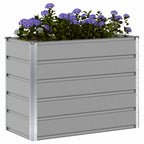 Fioriera Grigio chiaro 100 x 50 x 77 cm Acciaio zincato