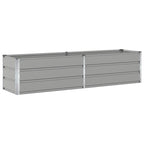 Fioriera Grigio chiaro 195 x 50 x 45 cm Acciaio zincato
