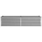 Fioriera Grigio chiaro 195 x 50 x 45 cm Acciaio zincato