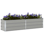 Fioriera Grigio chiaro 195 x 50 x 45 cm Acciaio zincato