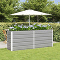 Fioriera Grigio chiaro 195 x 50 x 75 cm Acciaio zincato