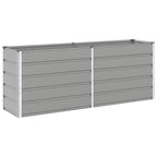 Fioriera Grigio chiaro 195 x 50 x 75 cm Acciaio zincato