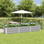 Fioriera Grigio chiaro 290 x 50 x 45 cm Acciaio zincato