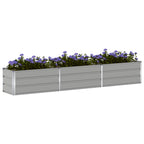 Fioriera Grigio chiaro 290 x 50 x 45 cm Acciaio zincato