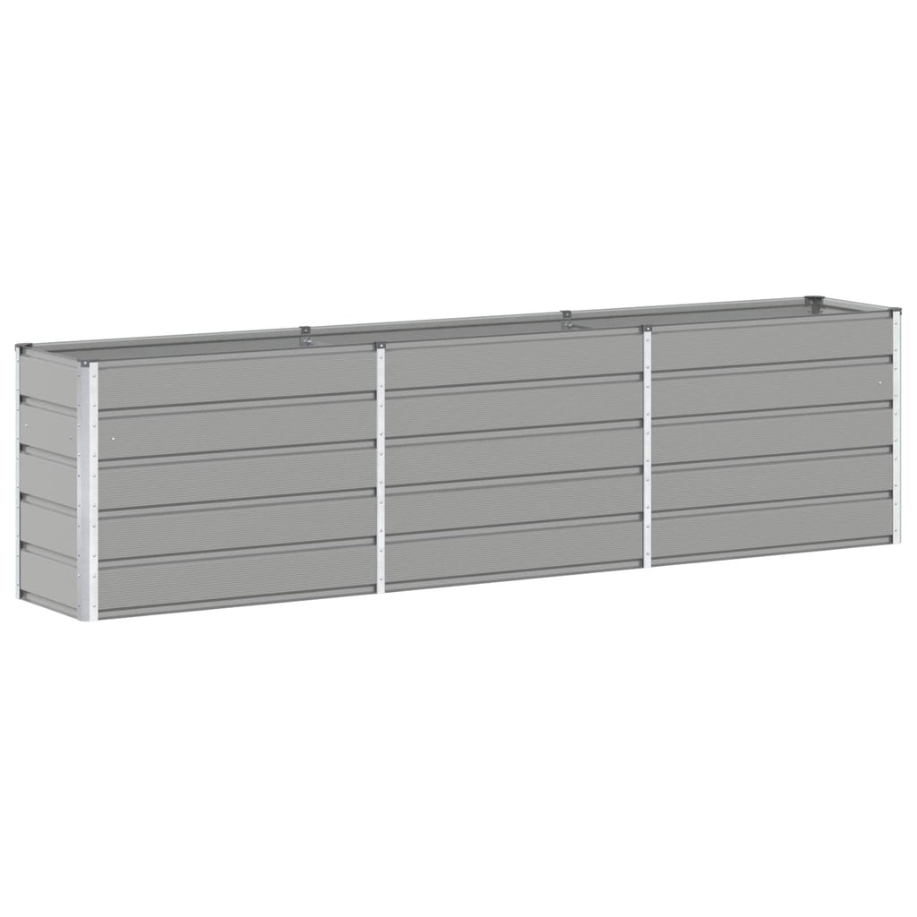 Fioriera Grigio chiaro 290 x 50 x 75 cm Acciaio zincato