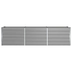 Fioriera Grigio chiaro 290 x 50 x 75 cm Acciaio zincato